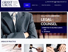 Tablet Screenshot of grantlawswfl.com